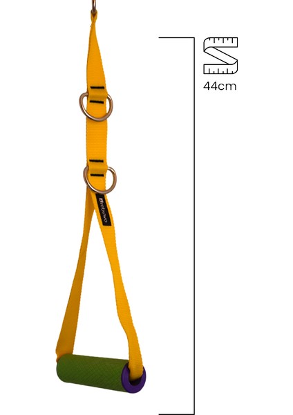 3 Kademeli Ayarlanabilir Cable Cross Elciği (1 Çift) - Yeşil-Mor Tutacaklı Sarı Fitness Ağırlık Çekiş / Reformer Egzersiz Aparatı 44CM fiyatları