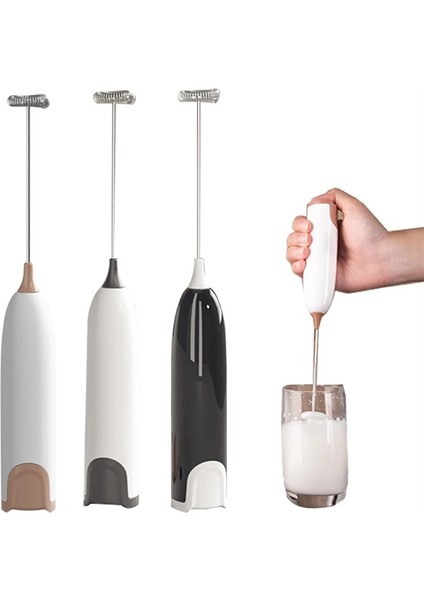 Elektrikli Süt Köpürtücü Mutfak Köpürtücü Çırpıcı Mikser Karıştırıcı Kahve Kapuçino Çırpıcı Köpüklü Karışım Yumurta Çırpıcı Beyaz (Yurt Dışından) fiyatları