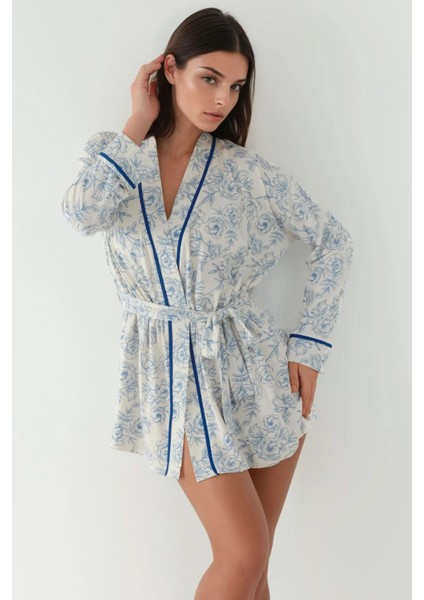 Kadın Ekstra Yumuşak Kuşaklı Örme Sabahlık Çok Renkli indirimleri