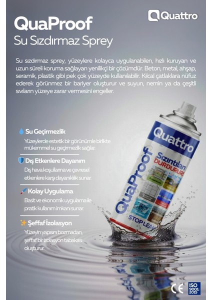 Quattro QuaProof Su Sızdırmaz Sprey fiyatları