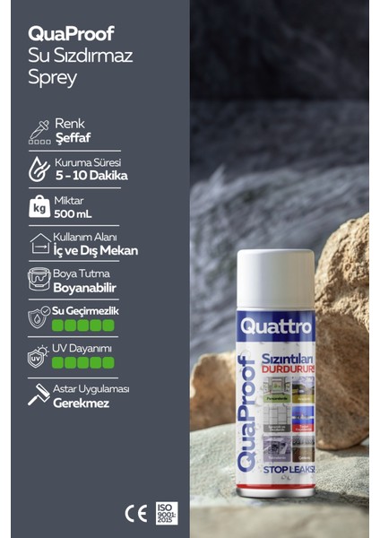 Quattro QuaProof Su Sızdırmaz Sprey modelleri