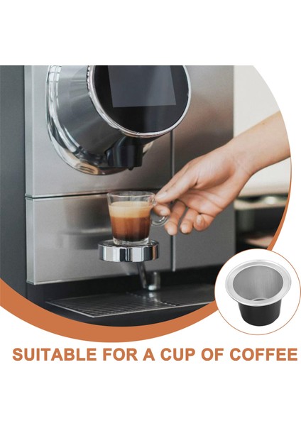 Nespresso Black Için 50 Set Doldurulabilir Kahve Kapsülleri Kupası Tek Kullanımlık Kahve Kapsülleri Ambalaj Kafe Malzemeleri (Yurt Dışından) indirimleri