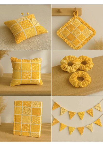 Patchwork Kumaş Seti – 35 Desen 20X20 cm | %100 Pamuk Saten | Tek Parça Kumaş | Dikiş, El Işi ve Quilting Için Özel Tasarım