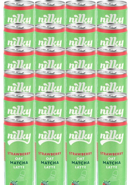 Yulaf Sütlü Çilekli Matcha Latte 24LÜ Paket