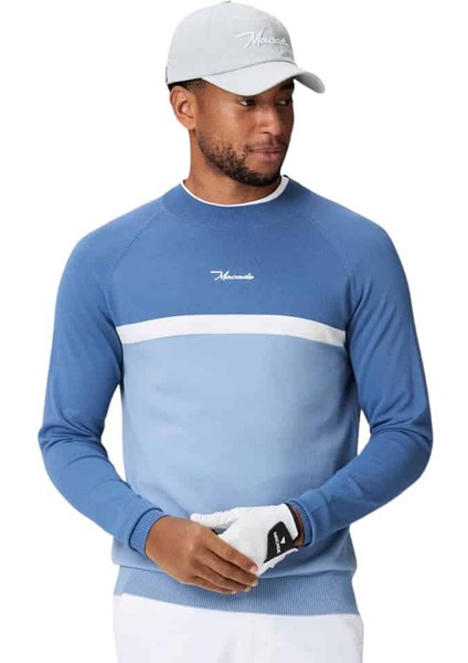 Sienna Colorblock Golf Kazağı Mavi KN20210602