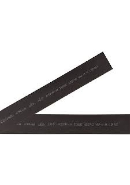 MK-025.0-S ,düz 36MM Çap 25/12.5mm Siyah/1mt Daralan Makaron