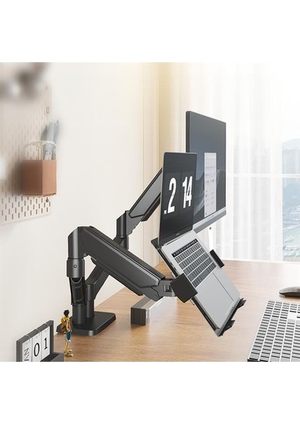 PM-252D-J 13-32'' Amortisörlü Stand Çift Kol Lcd-Led Gaming Monitör Laptop Tutucu Masa Askı Aparatı modelleri