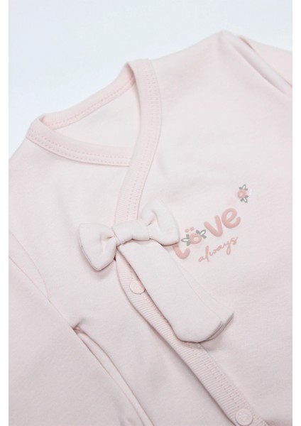 Bistyle 3lü Zıbın Takım Grow In Love 13102 Pembe Ekru fiyatları