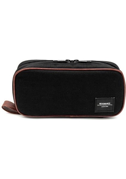 Kanvas Fermuarlı Kalem Çantası Siyah fiyatları