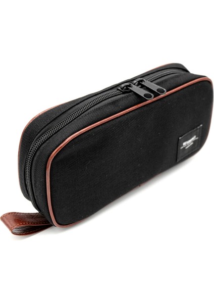 Kanvas Fermuarlı Kalem Çantası Siyah modelleri