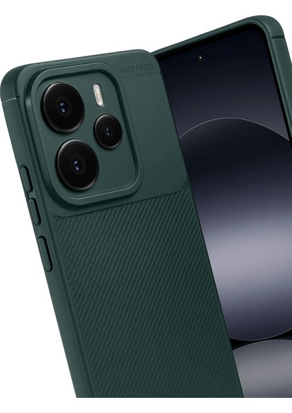 Resveq Newface Xiaomi Note 14 5g Auto Focus Karbon Kapak - Koyu Yeşil fiyatları