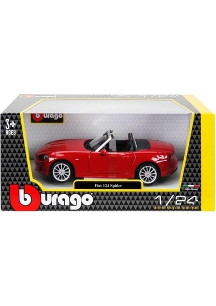 21083 Burago 1:24 Fiat 124 Spider Model Araba