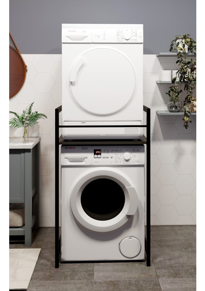 Çamaşır Makinası ve Kurutma Makinası Rafı Çamaşır Makinası Üstü Banyo Düzenleyici Raf