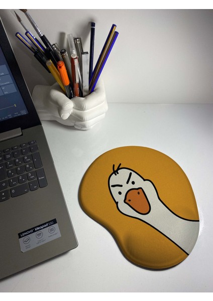 Kızgın Ördek Baskılı Bilek Destekli Mouse Pad