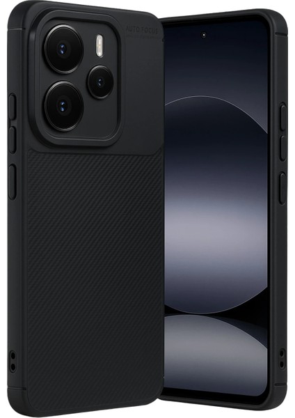 Resveq Newface Xiaomi Note 14 5g Auto Focus Karbon Kapak - Siyah