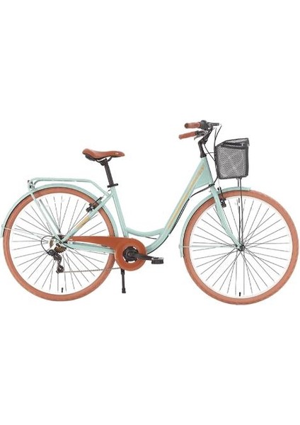 Sorrento S 28 7 Vites Şehir Bisikleti Çağla Yeşili Gold