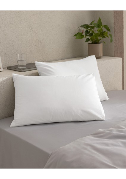 Manon %100 Pamuk Yastık Kılıfı Seti - Beyaz fiyatları