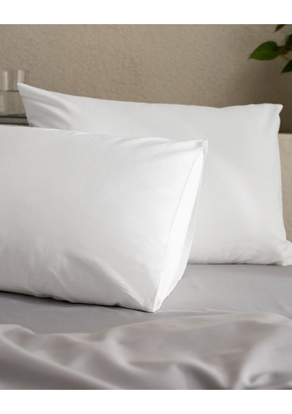 Manon %100 Pamuk Yastık Kılıfı Seti - Beyaz modelleri
