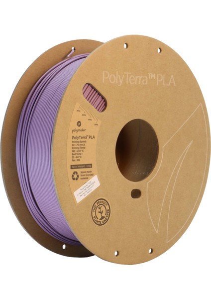 Polyterra Pla Filament Yumuşak Mor - 1 kg 1.75MM