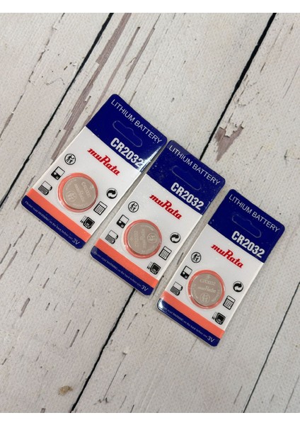 Murata CR2032 Lithium 3V Saat ve Cihaz Pili (3 Adet)