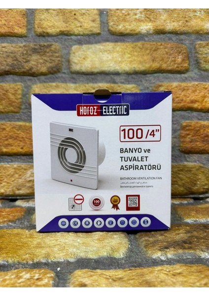 100 / 4" Banyo ve Tuvalet Aspiratörü