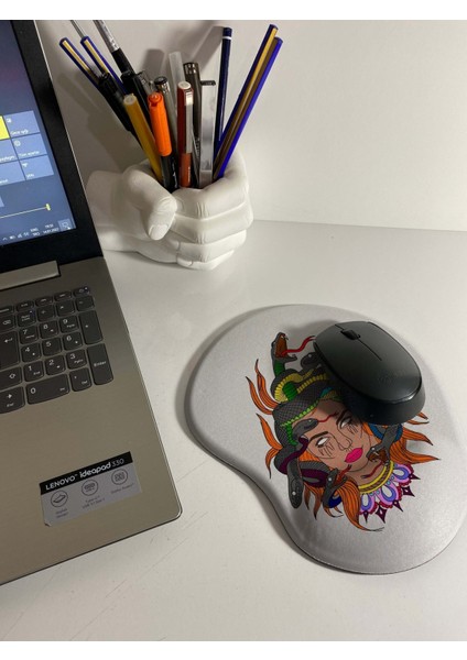 Medusa Baskılı Bilek Destekli Mouse Pad - 5153 fiyatları