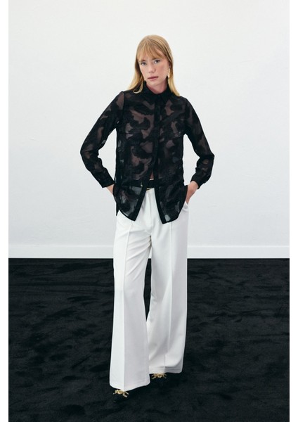 Transparan Gömlek - Siyah fiyatları