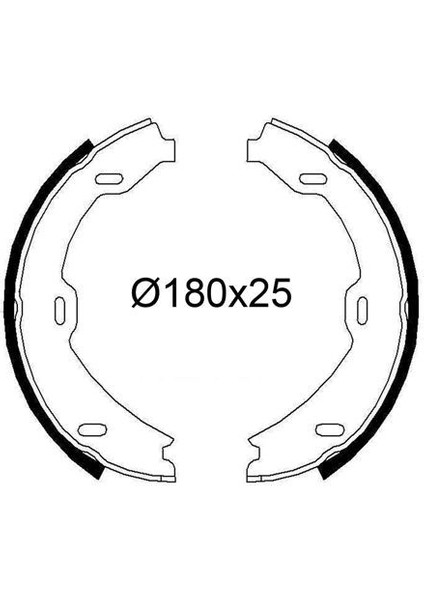 564276 - Fren Balatası Arka Park Frenı Mercedes S-Class W220 C215 99 06