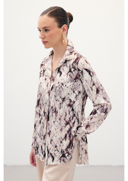 Klasik Desenli Gömlek - Kahve
