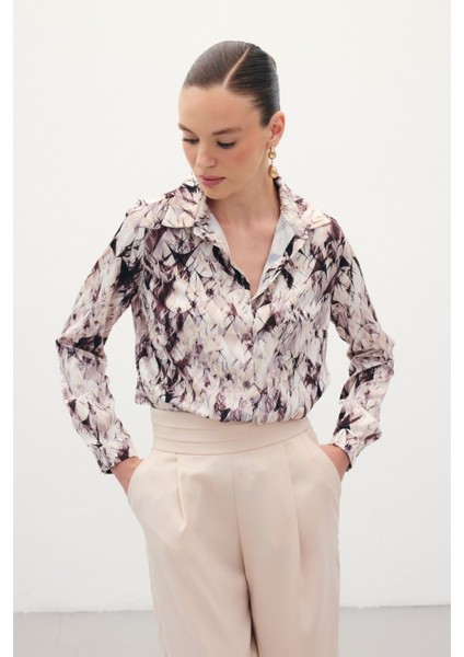 Klasik Desenli Gömlek - Kahve fiyatları