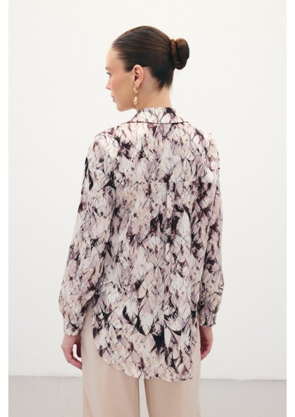 Klasik Desenli Gömlek - Kahve