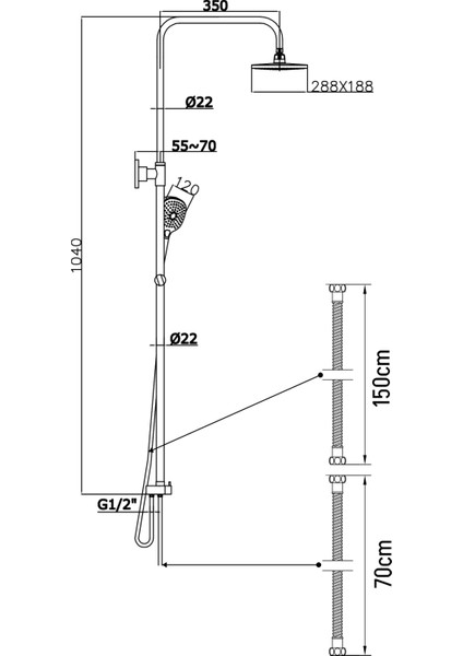 Mode S Rain Tepe Duş Seti – Kare 25 Cm, 3 Fonksiyonlu, Krom (Bataryasız) indirimleri