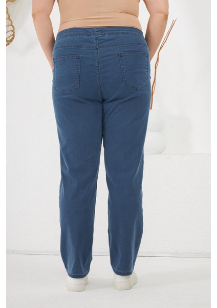 Büyük Beden Kot Pantolon Orta Mavi fırsatları
