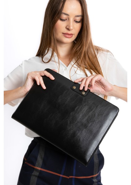 Ingrıd 34X24,5 cm Macbook Air/pro 13-14 Inç, Ipad Organizer Notebook & Evrak & Tablet Çantası