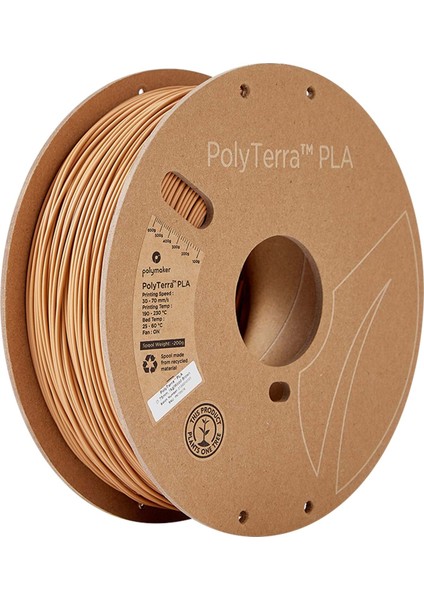 Polyterra Pla Filament Ahşap Kahverengi - 1 kg 1.75MM