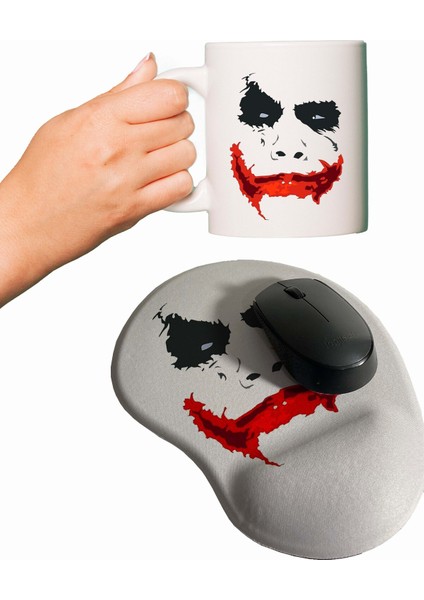 Joker Set Baskılı Kupa Bardak + Mouse Pad