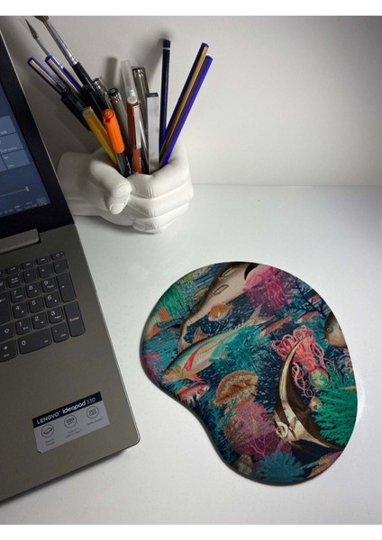 Akdeniz Baskılı Bilek Destekli Mouse Pad