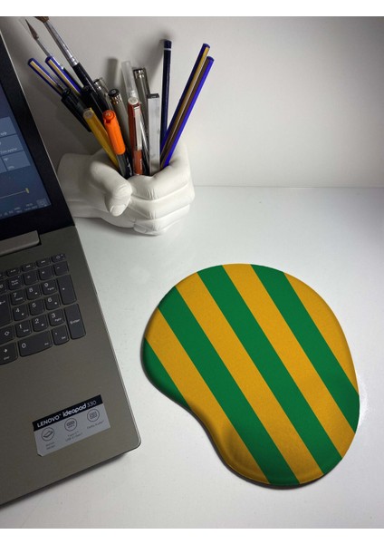 Renkli Baskılı Bilek Destekli Mouse Pad