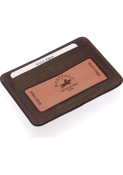 Carpi Kağıt Para Bölmeli Unisex Crazy Eskitme Hakiki Deri Kartlık - G2 Taba fırsatları