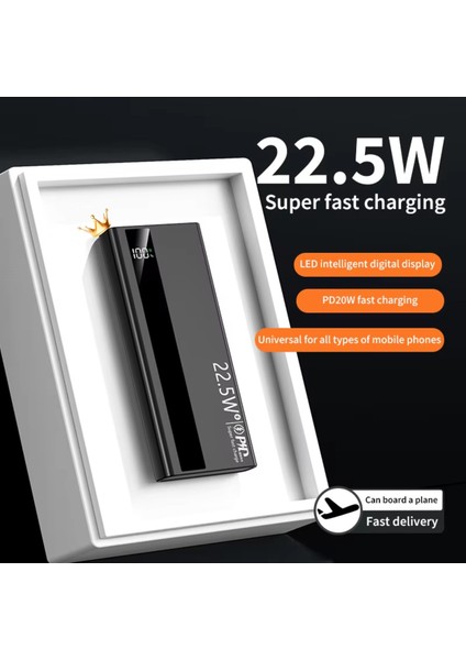 Hızlı Şarj Eden Turbo 22.5W Power Bank 20.000 Iphone Xiaomi Uyumlu modelleri