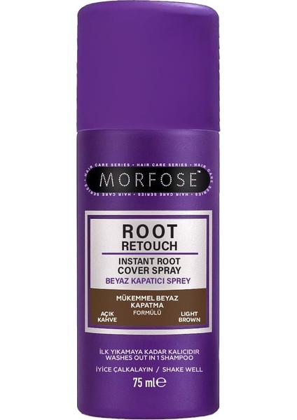 Beyaz Kapatıcı Sprey Açık Kahve 75 ml