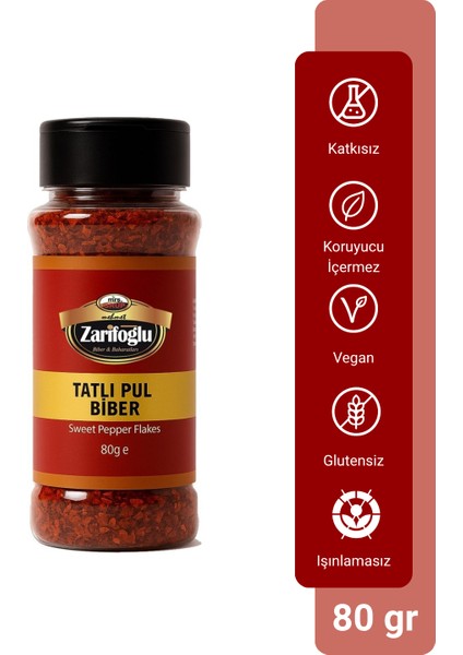 Tatlı Pul Biber Pet 80 gr