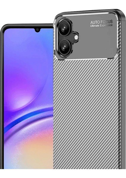 Resveq Newface Samsung Galaxy A06 Kılıf Auto Focus Karbon Kapak - Gri modelleri