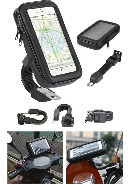 Su Geçirmez Motosiklet Telefon Tutucu – Yağmurda Bile Güvenli Sürüş!