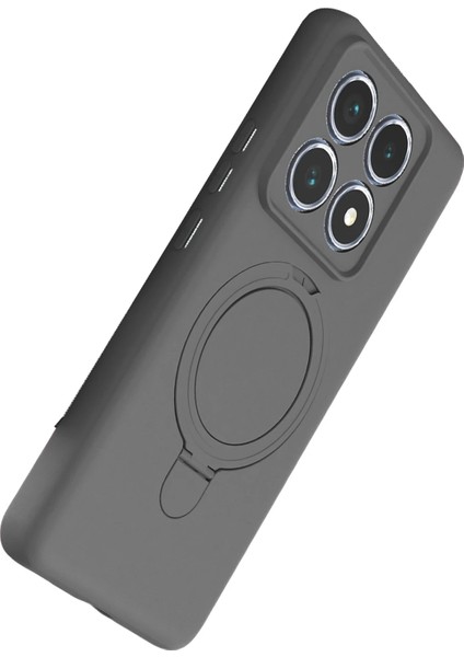 Resveq Newface Xiaomi Mi 14T Pro Regal Magsafe Standlı Kapak - Titan Gri modelleri