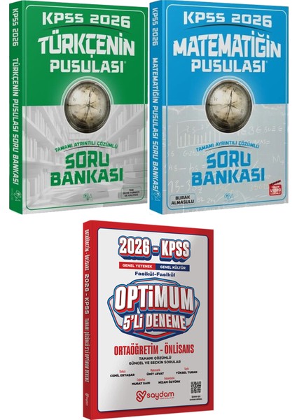 2026 Kpss Türkçenin Matematiğin Pusulası Soru Bankası - Optimum 5 Deneme