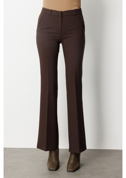 Ispanyol Paça Yan Cepli Pantolon Kahve 05011 fiyatları