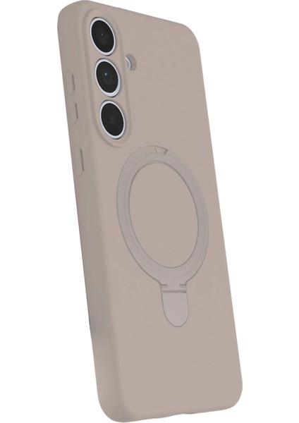 Resveq Newface Samsung Galaxy S24 Fe Regal Magsafe Standlı Kapak - Çöl Titanyum fiyatları