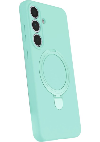 Resveq Newface Samsung Galaxy S24 Fe Regal Magsafe Standlı Kapak - Su Yeşili fiyatları