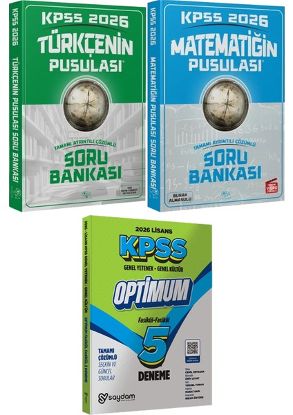 2026 Kpss Türkçenin Matematiğin Pusulası Soru Bankası - Lisans Optimum 5 Deneme